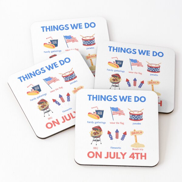 Item preview, 6 Things To Do on the Fourth of July | Funny Patriotic Independence Day designed and sold by ice-apparel.