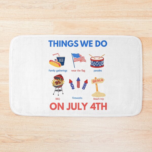 Item preview, 6 Things To Do on the Fourth of July | Funny Patriotic Independence Day designed and sold by ice-apparel.