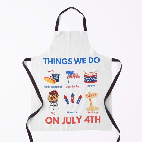 Item preview, 6 Things To Do on the Fourth of July | Funny Patriotic Independence Day designed and sold by ice-apparel.