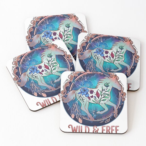 Item preview, Wild & Free Equestrian Soul Floral Horse designed and sold by Intelli-Punder.