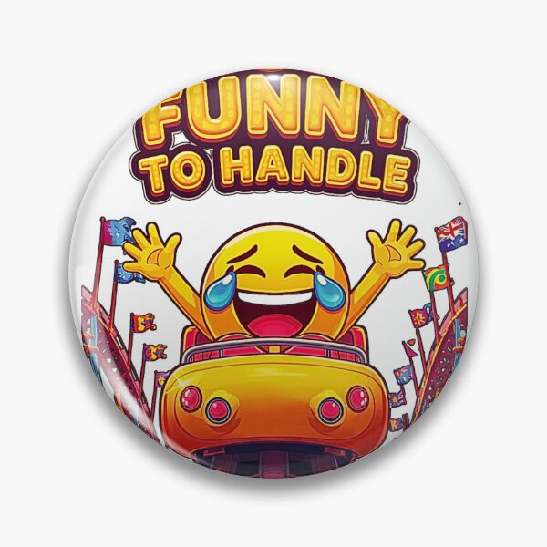 Item preview, Too Funny To Handle – Laughing Emoji Roller Coaster T-Shirt Design designed and sold by MerchWSzpilkach.
