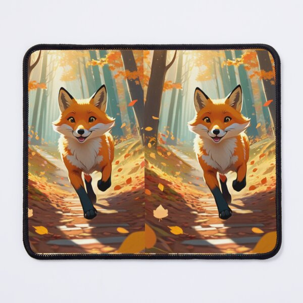 Item preview, Art - Red Fox in an Autumn Forest, Digital Illustration designed and sold by AnimeShin.
