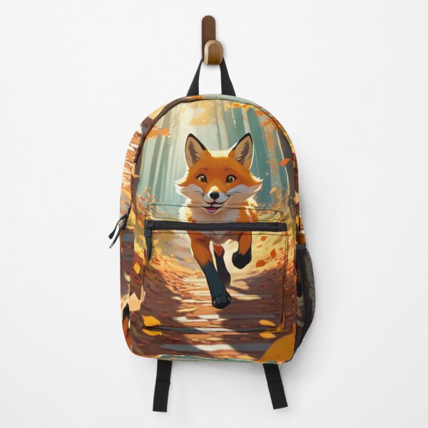 Item preview, Art - Red Fox in an Autumn Forest, Digital Illustration designed and sold by AnimeShin.
