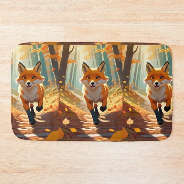 Item preview, Art - Red Fox in an Autumn Forest, Digital Illustration designed and sold by AnimeShin.