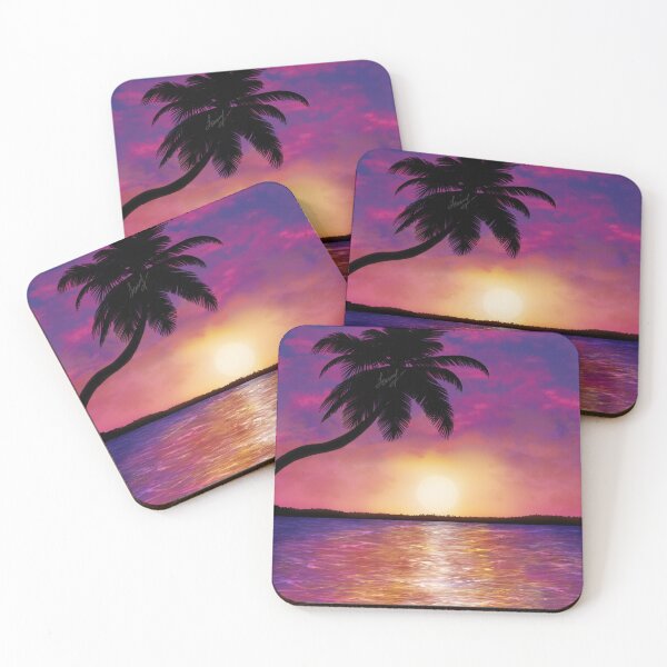Item preview, Tropical sunset in pink tones designed and sold by SonoRiko.