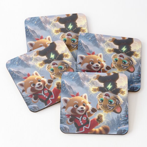 Item preview, Funny Red Panda Tiger Kung Fu Revenge Kids Gift Cute Animal Martial Arts NeoTigLuna designed and sold by NeoTigLuna.