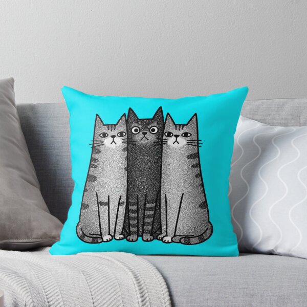 Item preview, Three Cute Cats in a Monotone Style designed and sold by hinomaru.