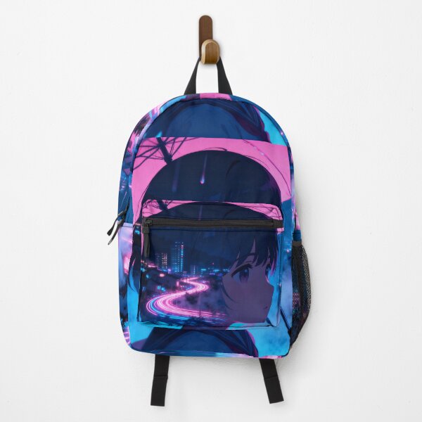 Item preview, Neon Rain — Anime City Night Lofi Aesthetic Art designed and sold by middelight-luna.