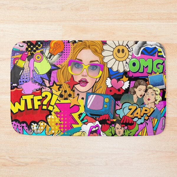 Item preview, Retro Pop Art Maximalist Collage  designed and sold by Side By Side Studio.
