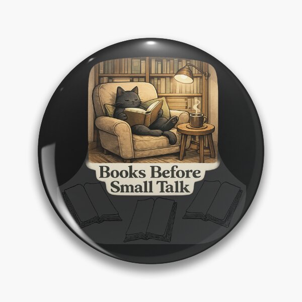 Item preview, Books Before Small Talk designed and sold by QuietNovaShop.