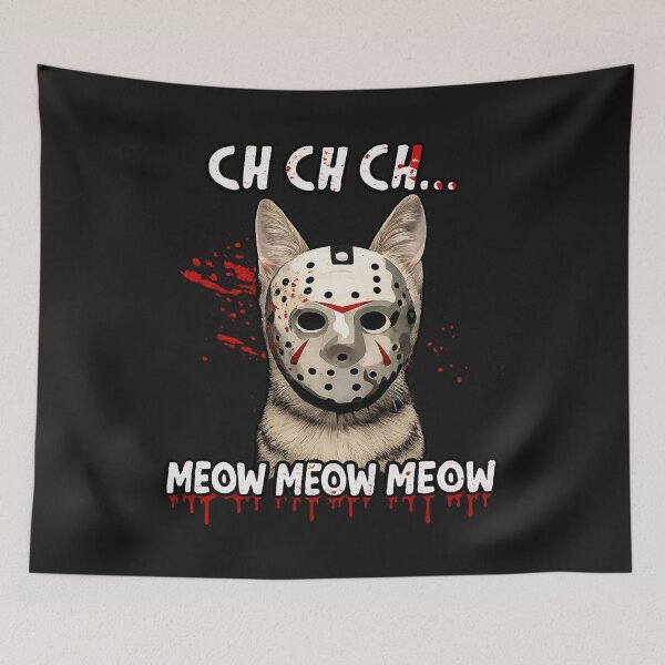 Item preview, Funny Horror Cat designed and sold by INKRebelGraphic.