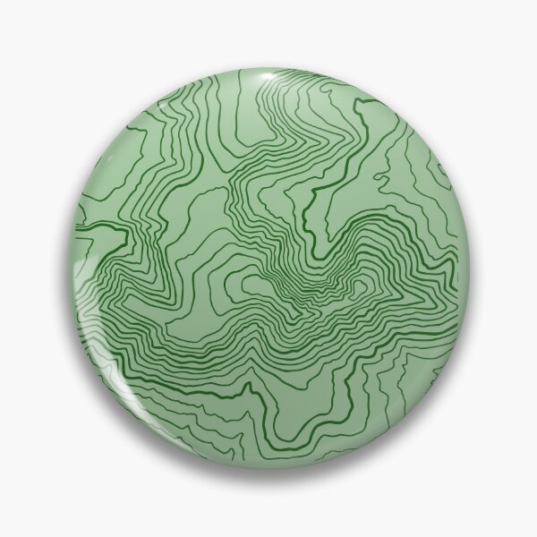 Item preview, Green Monochromatic Mount Katahdin Topography designed and sold by Mountain Bound Designs.