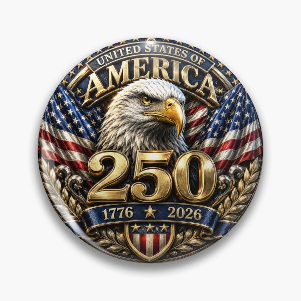 Item preview, America 250th Anniversary Patriotic Eagle Emblem designed and sold by idkthings85.