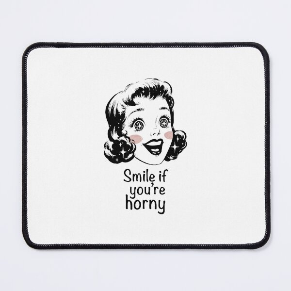 Item preview, Smile If You're Horny | Cheeky Funny Shirt designed and sold by FatCatStudios.