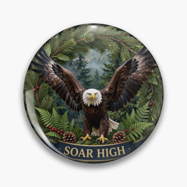 Item preview, Soar high, white-tailed eagle in nature designed and sold by GoGreenlove.