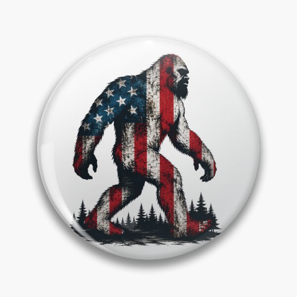 Item preview, American Flag Bigfoot  designed and sold by PatternFly.
