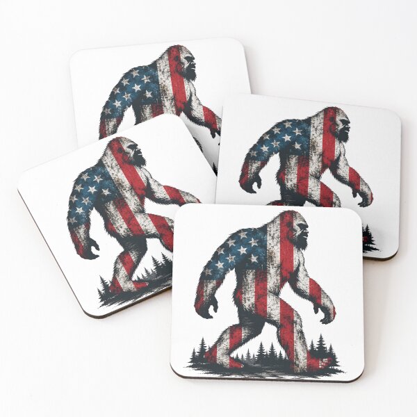 Item preview, American Flag Bigfoot  designed and sold by PatternFly.