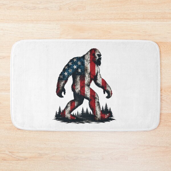 Item preview, American Flag Bigfoot  designed and sold by PatternFly.
