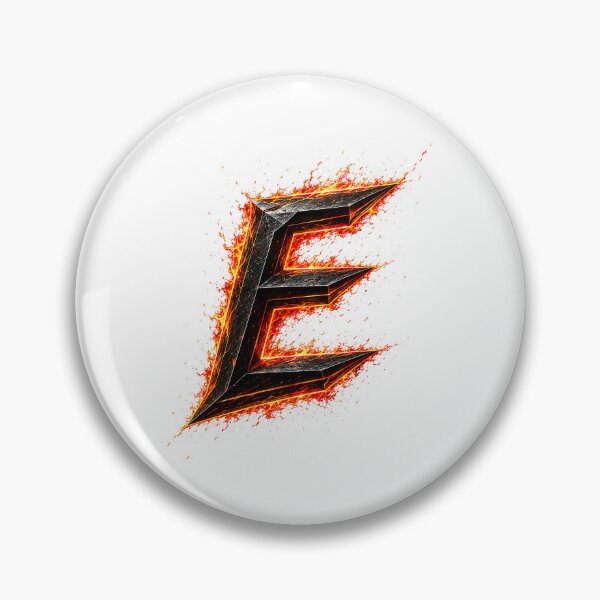 Item preview, InfernoEdge Forge Letter E designed and sold by BlissBlvdShop.