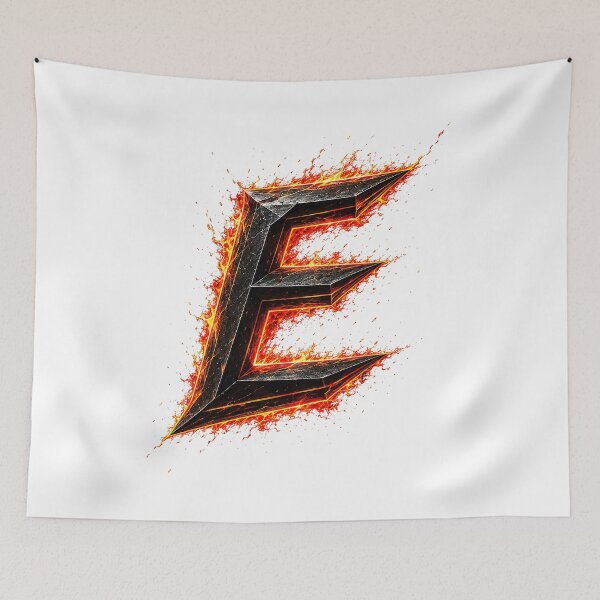 Item preview, InfernoEdge Forge Letter E designed and sold by BlissBlvdShop.