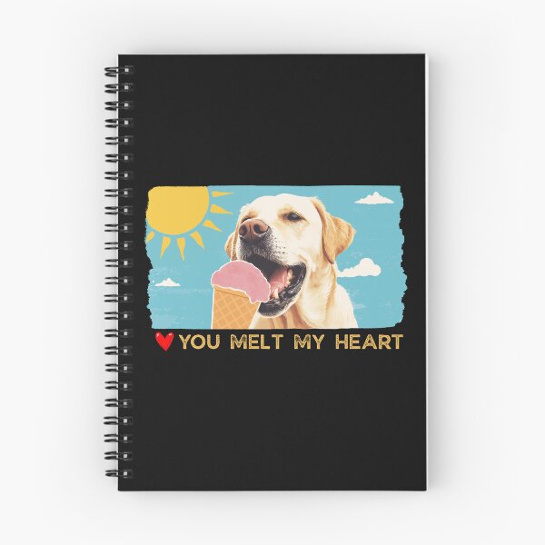 Item preview, You Melt My Heart ,Labrador dog eating ice cream designed and sold by Shedronpanda.