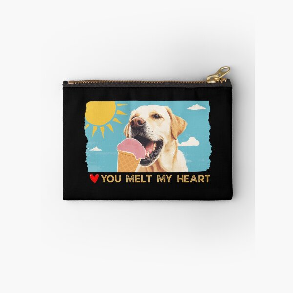 Item preview, You Melt My Heart ,Labrador dog eating ice cream designed and sold by Shedronpanda.