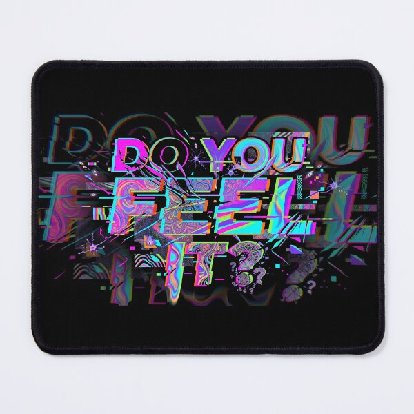 Item preview, Do You Feel It Trippy Psychedelic Glitch Art designed and sold by SPAZE-Typo.