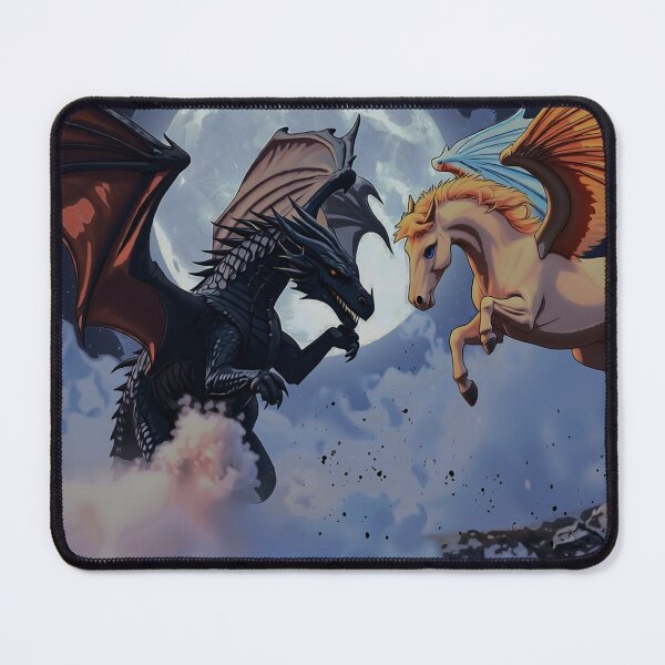Item preview, The Meeting Place - Dragon and Pegasus designed and sold by NaturePrints.