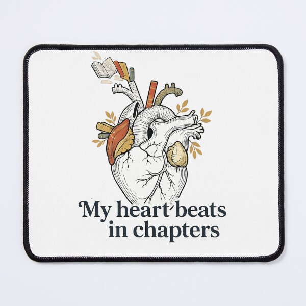 Item preview, My Heart Beats In Chapters Anatomical Heart Bookworm Sticker designed and sold by Andreza NativeHue Oficial.