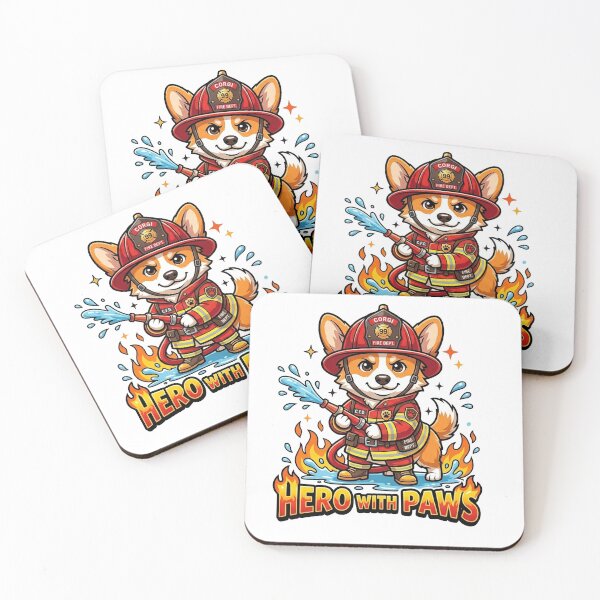 Item preview, Cute Corgi Firefighter Hero With Paws Shirt, Funny Corgi Fire Dept Tee, Corgi Firefighter Gift for Dog Lovers and Firefighters designed and sold by Wearable Canvas...