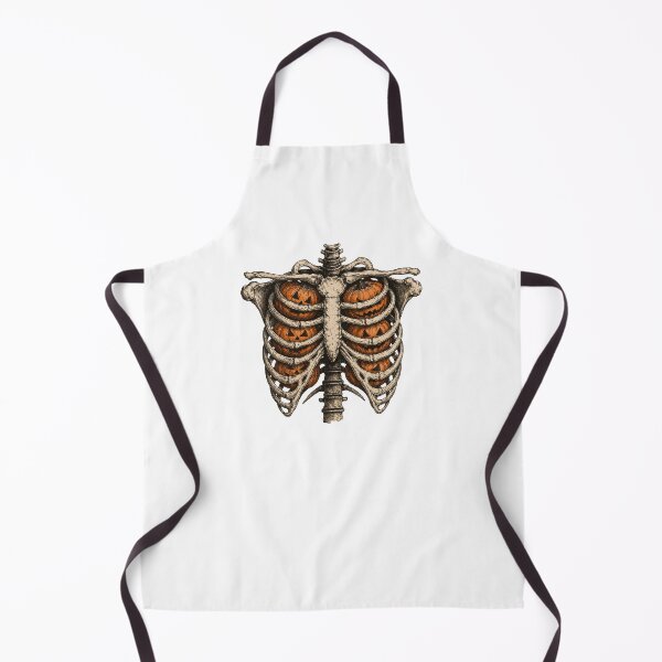 Item preview, vintage Halloween retro Ribcage Pumpkins Spooky gift funny designed and sold by Amzkao.