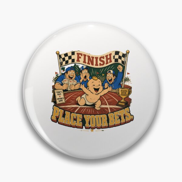 Item preview, Finish Place Your Bets Funny Gender Reveal Baby Race  designed and sold by freshwear design.