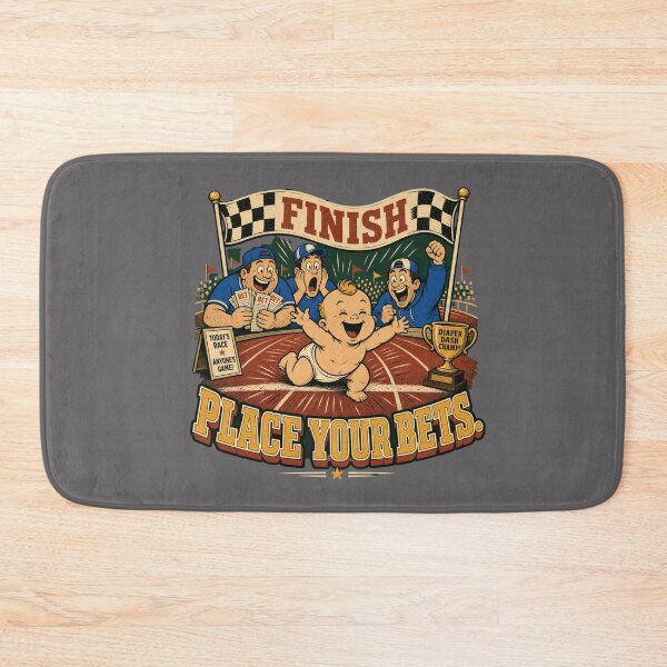 Item preview, Finish Place Your Bets Funny Gender Reveal Baby Race  designed and sold by freshwear design.