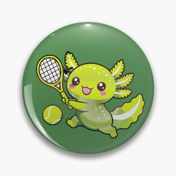 Item preview, Tennis Lover Axolotl – Cute Summer Sports Design designed and sold by MonsoonInkX.