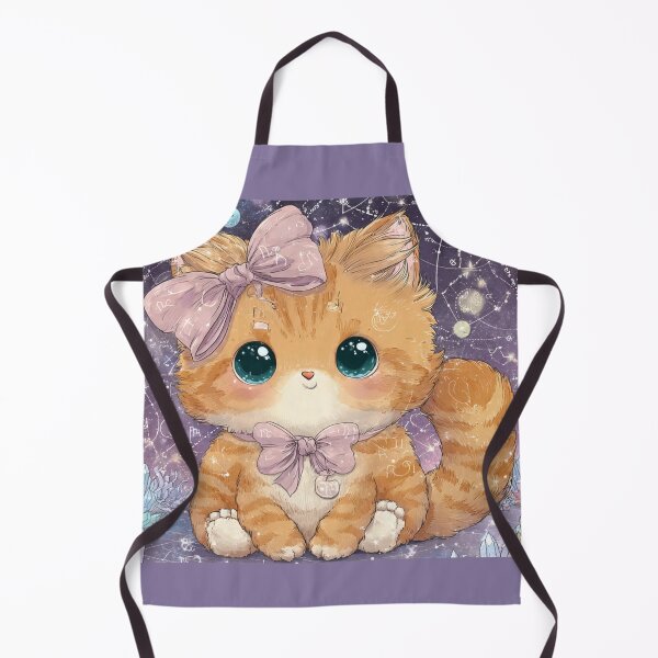 Item preview, Kawaii Zodiac Cat Art Print, Pastel Celestial Kitten Coquette Wall Decor designed and sold by Luna's World - Moody Vibes Studio.