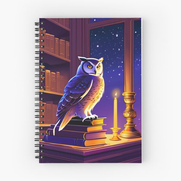 Item preview, Art - Scholarly Owl, Dreamy and Mysterious Atmosphere designed and sold by AnimeShin.