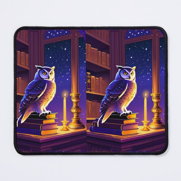 Item preview, Art - Scholarly Owl, Dreamy and Mysterious Atmosphere designed and sold by AnimeShin.