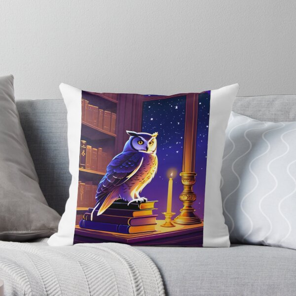 Item preview, Art - Scholarly Owl, Dreamy and Mysterious Atmosphere designed and sold by AnimeShin.