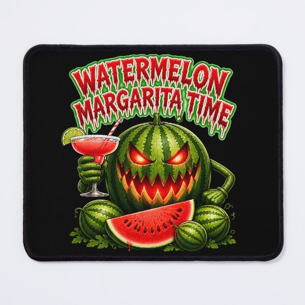 Item preview, Watermelon Margarita Time - Spooky Summerween Jack-O-Melon designed and sold by Channel1Design.
