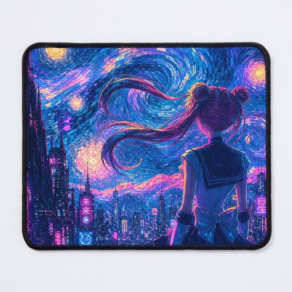 Item preview, Sailor Moon Starry Night Van Gogh designed and sold by keytee.