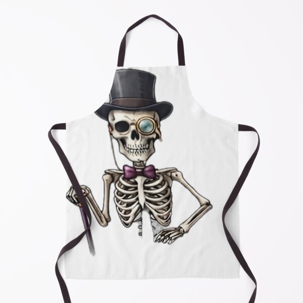 Item preview, Gentleman Skeleton with Top Hat and Monocle designed and sold by DailyDoodlesBySumbul.