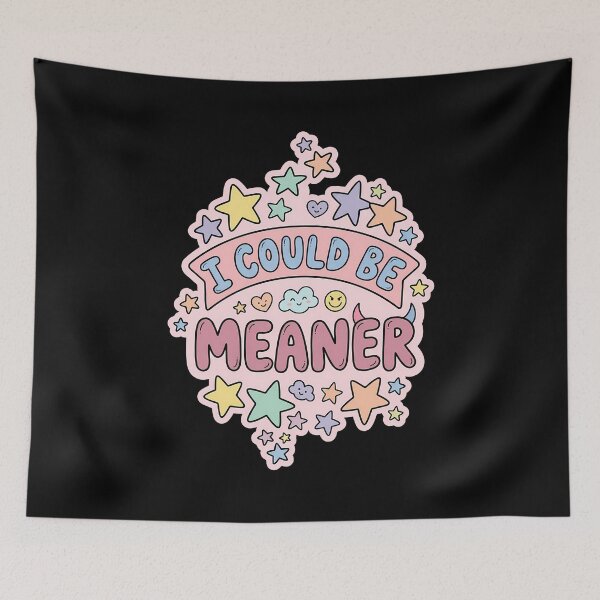 Item preview, I Could Be Meaner Pink Stars designed and sold by eithden.