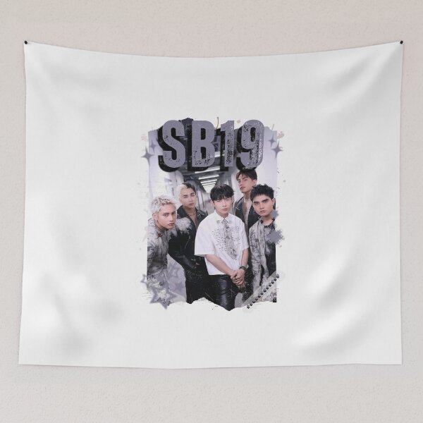 Item preview, SB19 Kings of P-pop Filipino in Monochrome Black and White Collage Art Design designed and sold by HELL0WBELLO.