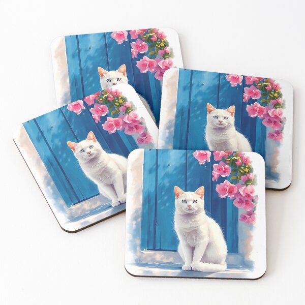Item preview, Sidi Bou Said White Cat  designed and sold by carthagia.