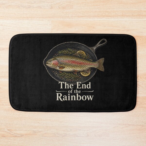 Item preview, Rainbow Trout Vintage Fish Skillet Rustic Nature Art designed and sold by FormalDehyena.
