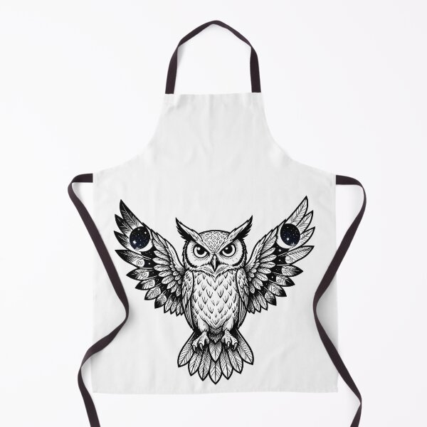 Item preview, Mystical Celestial Owl with Moon and Stars Lineart designed and sold by KCasual.