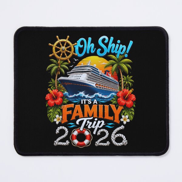Item preview, Family Cruise Trip Tropical Ocean Ship Vacation Art designed and sold by FormalDehyena.