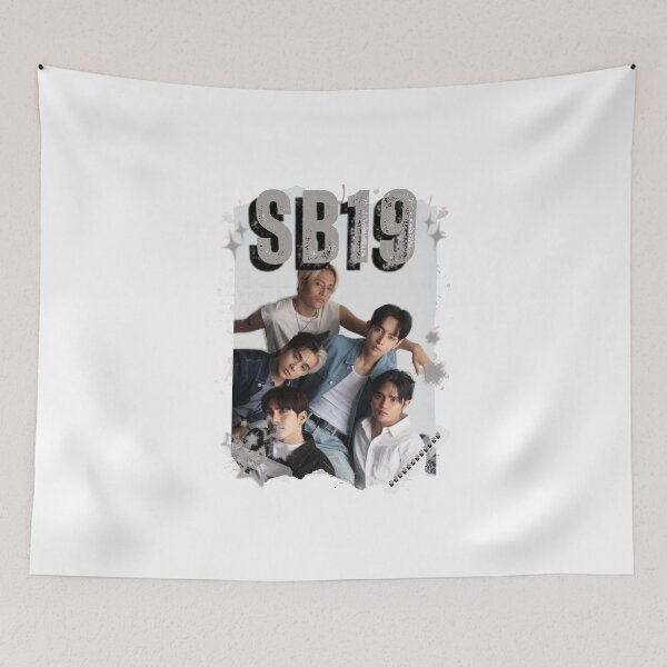 Item preview, SB19 Kings of P-pop Filipino in Monochrome Black and White Collage Art Design designed and sold by HELL0WBELLO.