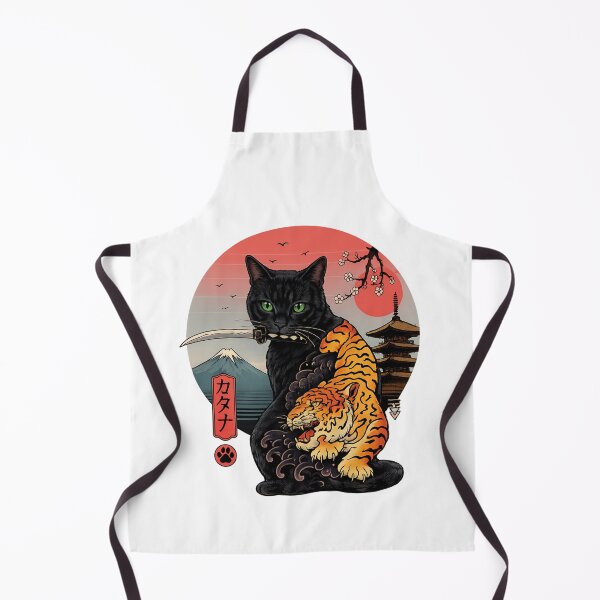 Item preview, Black Samurai Cat Japanese Tattoo | Tiger Warrior Anime Aesthetic designed and sold by AMIR PRO .