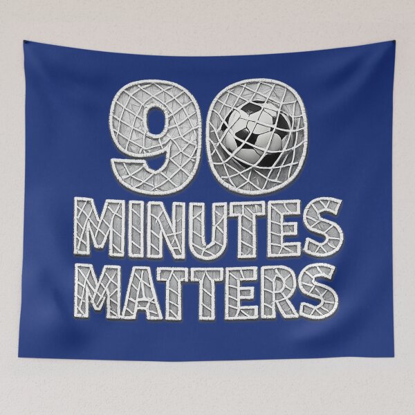 Item preview, 90 Minutes Matters Soccer Net Typography | Football Fan Graphic | Soccer Ball Sports Quote designed and sold by digitalbob60.